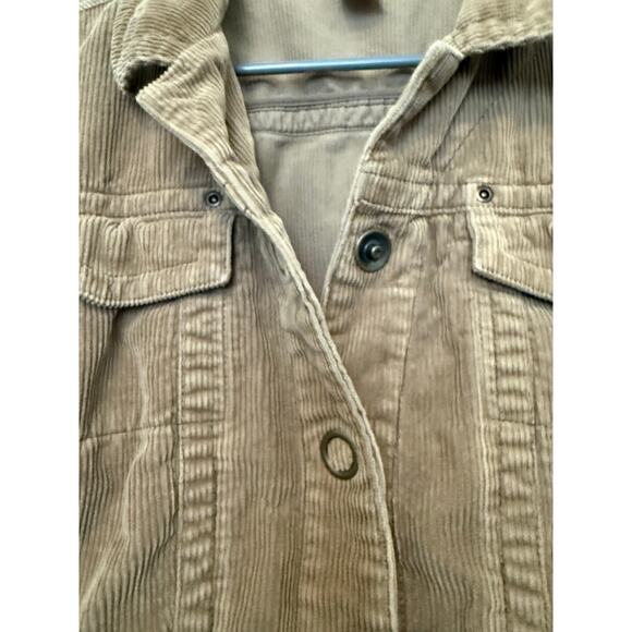 CAbi Casey Corduroy Jacket Brown khaki size Large - Picture 6 of 10